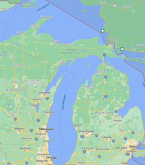 MI parks map