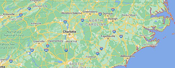 NC parks map