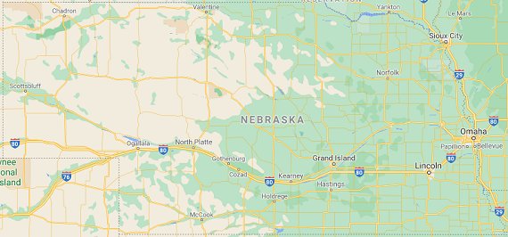 NE parks map
