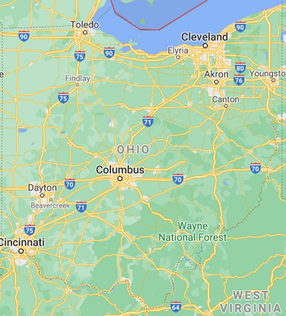 OH parks map