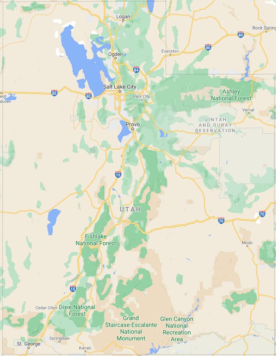 UT parks map