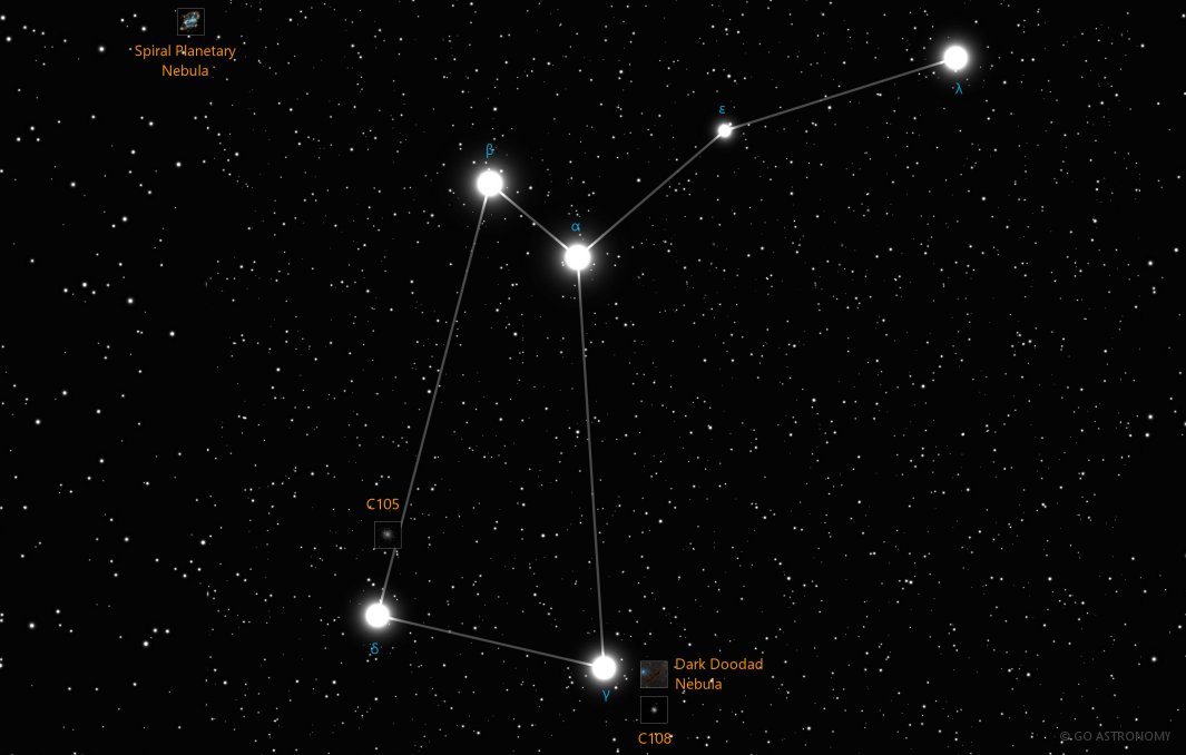 Constellation Musca the Fly Star Map