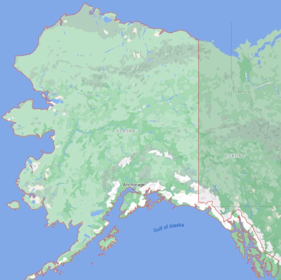 Dark sky sites for stargazing in Alaska | Bortle Maps | Go Astronomy