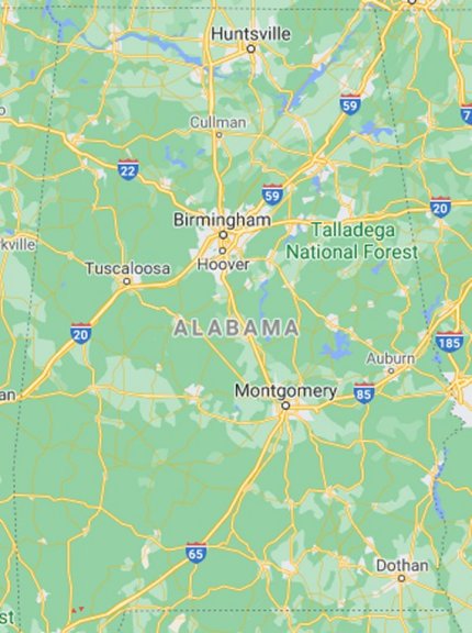 AL parks map