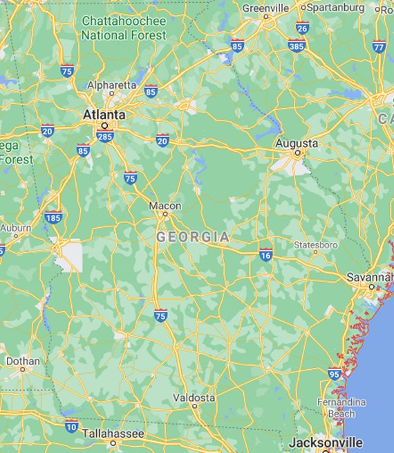 GA parks map