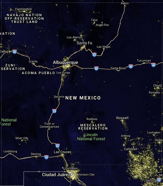 Dark Sky Map New Mexico Nm Dark Sky Parks & Places | Astrotourism | 2022 List | Go Astronomy