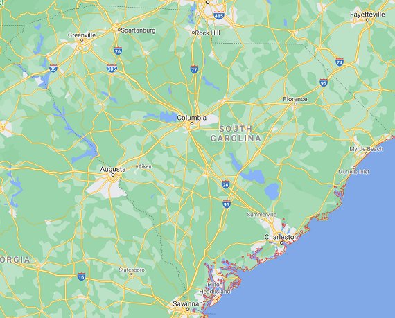 SC parks map