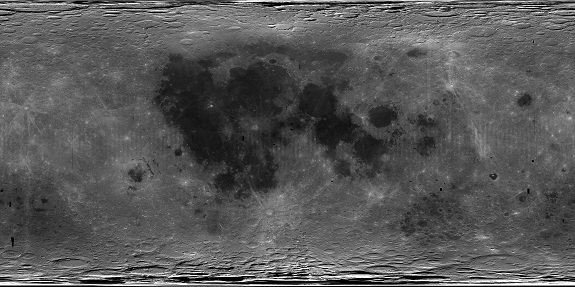 Lunar surface map Lunar surface map