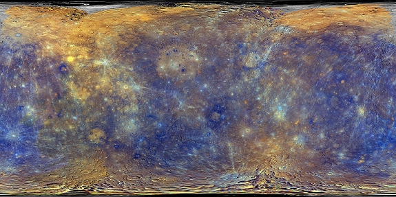 Mercury surface map Mercury surface map