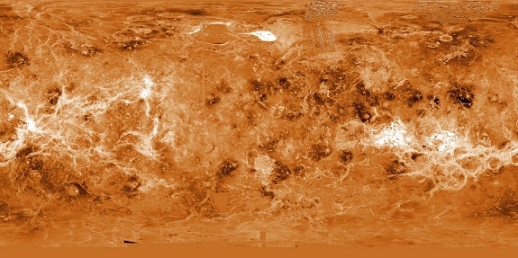 Venus surface map Venus surface map