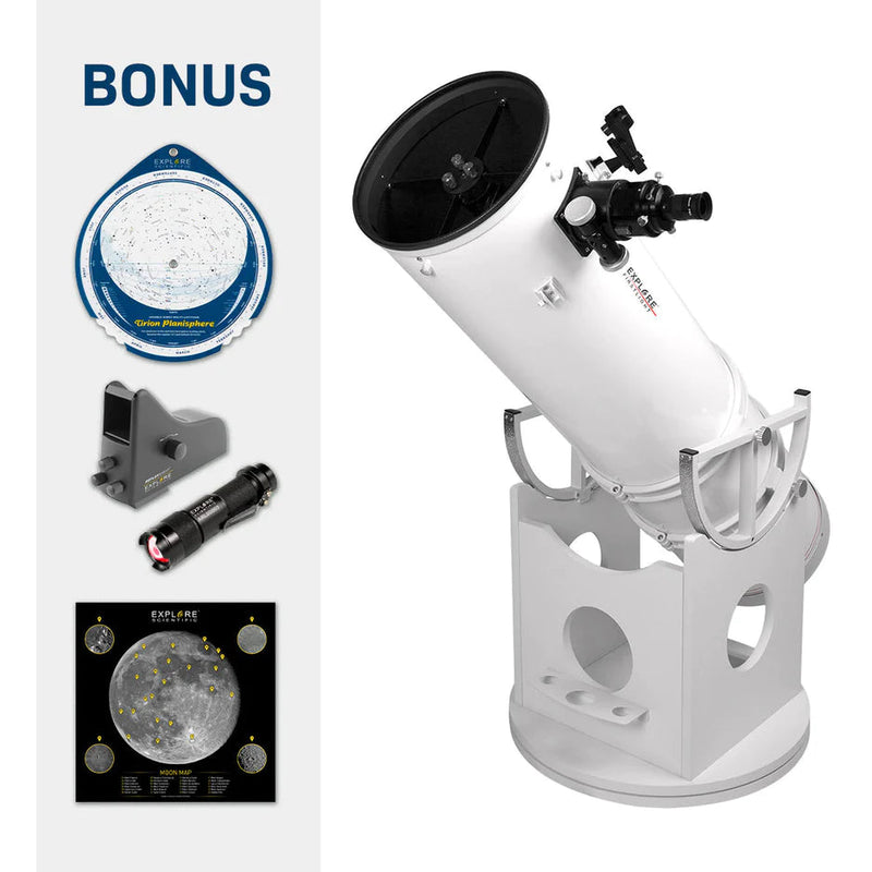 Explore Scientific FirstLight Dobsonian Telescope Package - 10